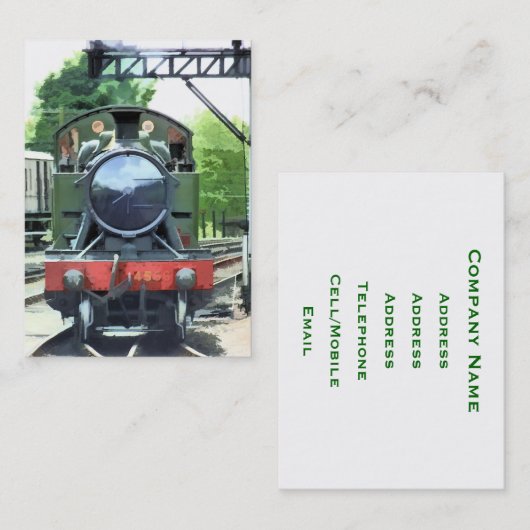 STEAM TRAINS VISITEKAARTJE (Voorkant / Achterkant)