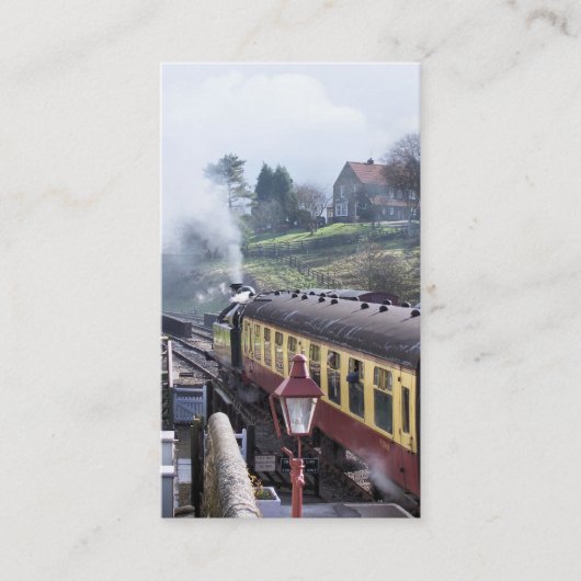STEAM TRAINS VISITEKAARTJE (Voorkant)