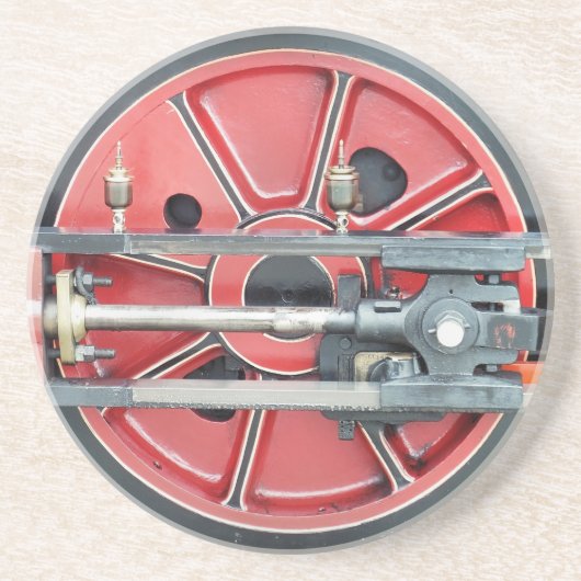 STEAM TRAINS ZANDSTEEN ONDERZETTER (Voorkant)