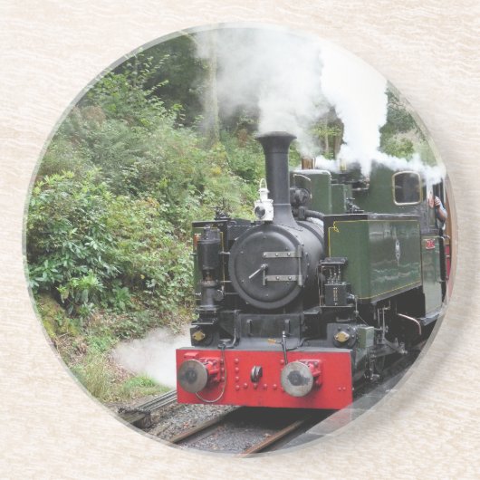 STEAM TRAINS ZANDSTEEN ONDERZETTER (Voorkant)