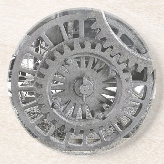 STEAM TRAINS ZANDSTEEN ONDERZETTER (Voorkant)