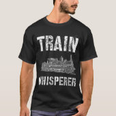 Steam Treiningenieur Railfanning Model Railroad T-shirt (Voorkant)