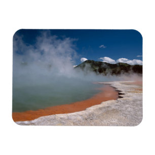 Steam uit de Champagne-pool op WAI-O-TAPU Magneet