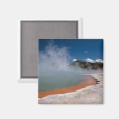 Steam uit de Champagne-pool op WAI-O-TAPU Magneet (Voorkant / Achterkant)