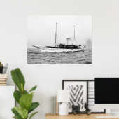 Steam Yacht Emerald, begin jaren '00 Poster (Thuiskantoor)