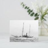 Steam Yacht North Star, begin jaren 1900 Briefkaart (Staand voorkant)