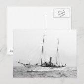 Steam Yacht North Star, begin jaren 1900 Briefkaart (Voorkant / Achterkant)