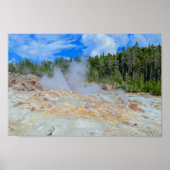 Steamboat Geyser, Yellowstone National Park, Veren Poster (Voorkant)