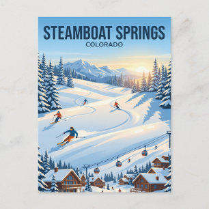 Steamboat Ski Resort Colorado Briefkaart