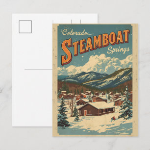 Steamboat Springs Colorado berg geschenken uit het Feestdagenkaart