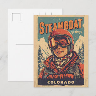 Steamboat Springs Colorado berg geschenken uit het Feestdagenkaart