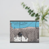 Steamboat Springs Colorado dag op lift briefkaart (Staand voorkant)