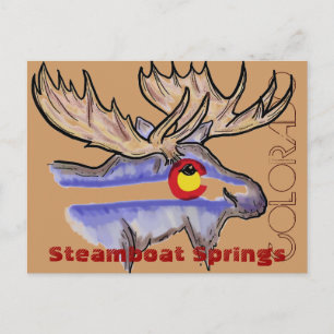 Steamboat Springs Colorado elk briefkaart