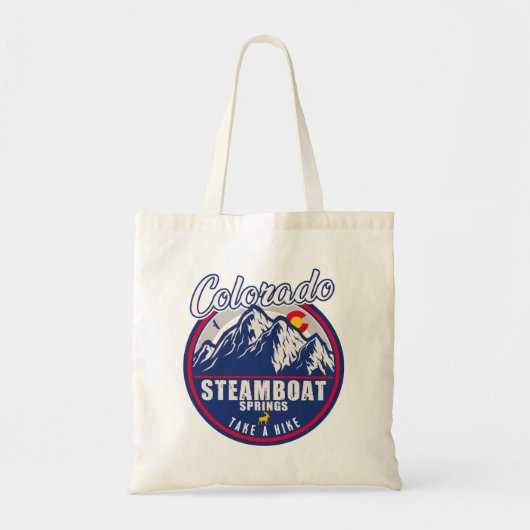 Steamboat Springs Colorado Mountain Ski Wandelen Tote Bag (Voorkant)
