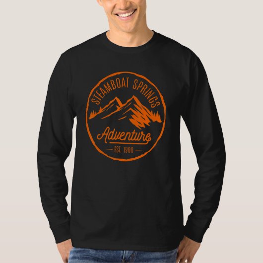 Steamboat Springs Colorado mountains rivers hot sp T-shirt (Voorkant)