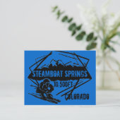 Steamboat Springs Colorado ski elevatie briefkaart (Staand voorkant)