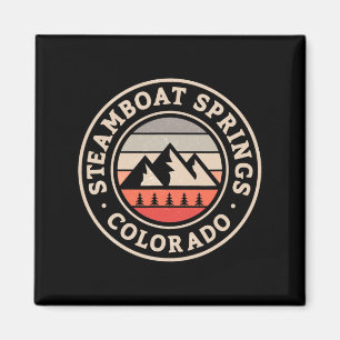 Steamboat Springs Colorado Skiën Snowboarding Lod Magneet