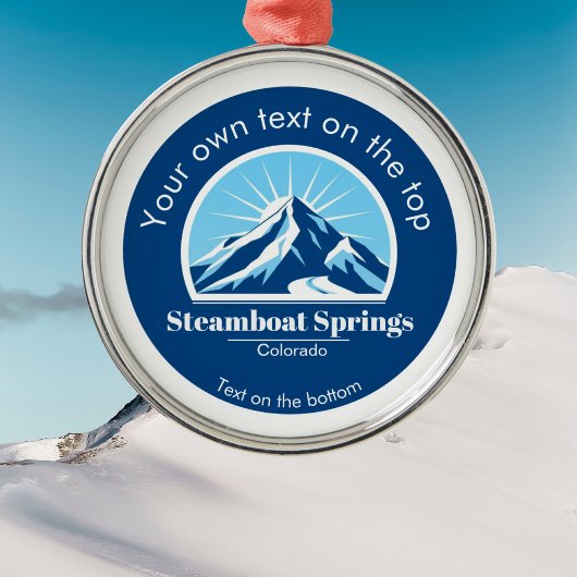 Steamboat Springs Colorado skimedaille ornament