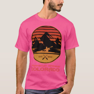 Steamboat Springs Colorado Souvenir Baseball Slee T-shirt