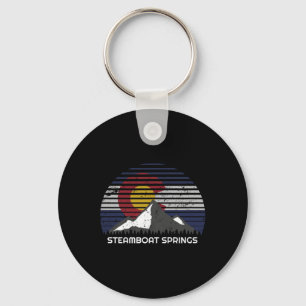 Steamboat Springs, Colorado X Co Flag Mtn Top Sleutelhanger