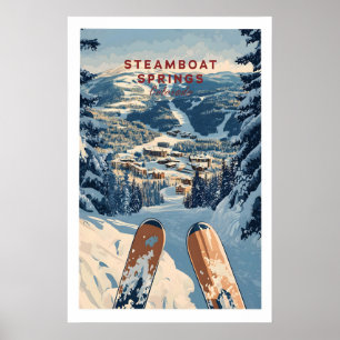 Steamboat Springs Reisposter - Colorado 1 Poster