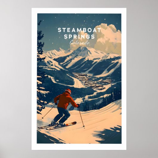 Steamboat Springs Ski Poster 1 (Voorkant)