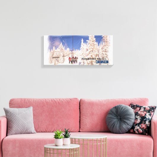Steamboat Springs skilift canvas wrap (Insitu (Woonkamer))