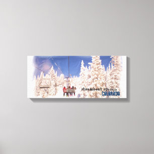Steamboat Springs skilift canvas wrap Afdruk