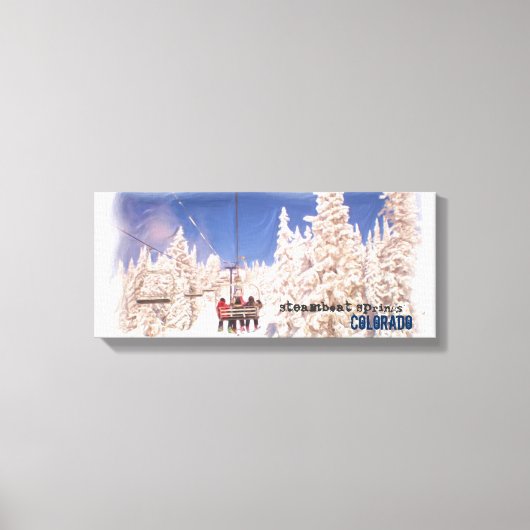 Steamboat Springs skilift canvas wrap Afdruk (Voorkant)