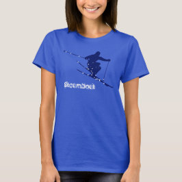 Steamboot Blue Snow Ski T-shirt