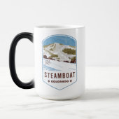 Steamboot Colorado Ski Badge Magische Mok (Links)