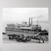 Steamboot Georgia Lee: 1907 Poster (Voorkant)