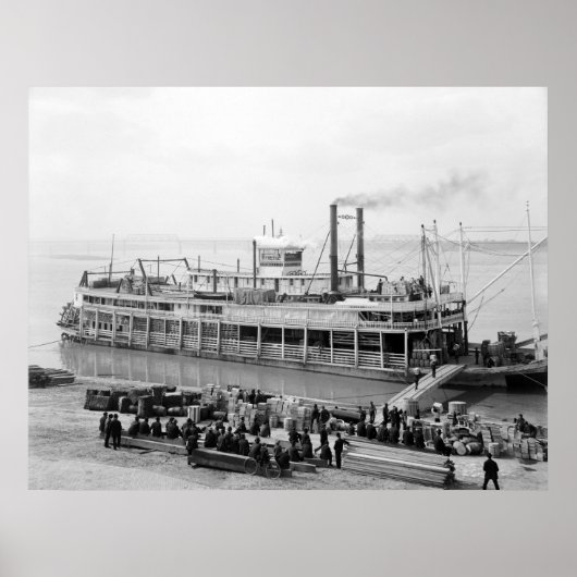 Steamboot Georgia Lee: 1907 Poster (Voorkant)