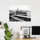 Steamboot in het Sagamore Hotel, 1904 Poster (Thuiskantoor)