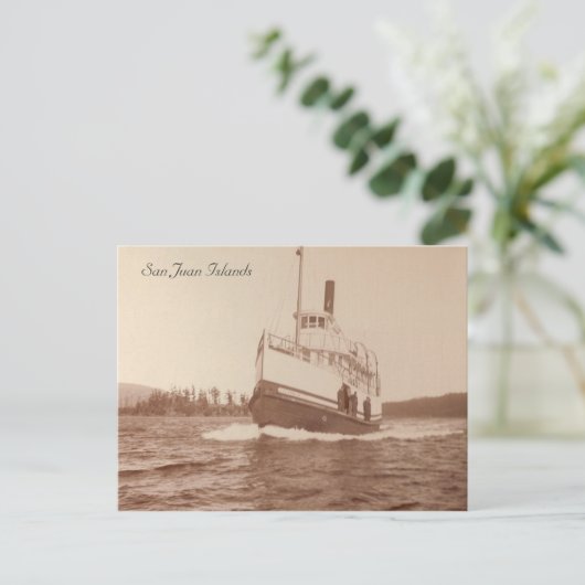 Steamboot Islander Briefkaart (Staand voorkant)