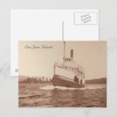 Steamboot Islander Briefkaart (Voorkant / Achterkant)