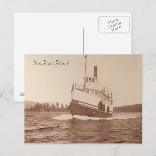 Steamboot Islander Briefkaart (Voorkant / Achterkant)