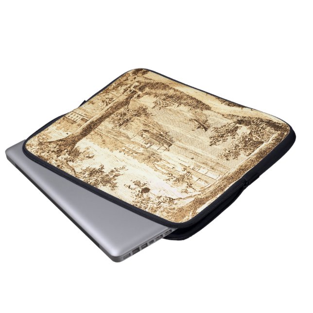 Steamboot Lake Laptop Sleeve (Voorkant onderkant)