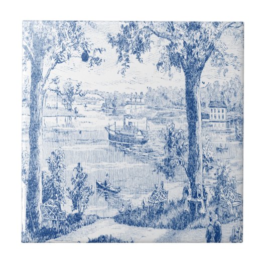 Steamboot Lake Tegeltje (Voorkant)