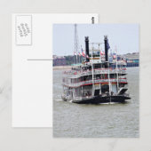 Steamboot op de Mississippi Briefkaart (Voorkant / Achterkant)