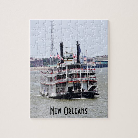 Steamboot op de Mississippi Legpuzzel (Verticaal)