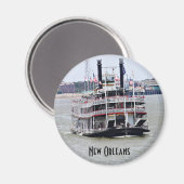 Steamboot op de Mississippi Magneet (Voorkant / Achterkant)