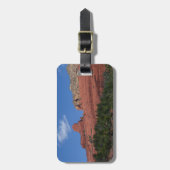 Steamboot Rock in Sedona Arizona Fotografie Bagagelabel (Voorkant verticaal)