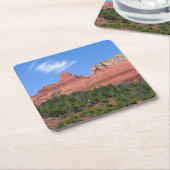 Steamboot Rock in Sedona Arizona Fotografie Kartonnen Onderzetters (Schuin)
