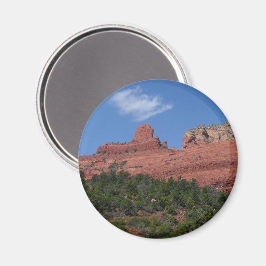 Steamboot Rock in Sedona Arizona Fotografie Magneet (Voorkant / Achterkant)