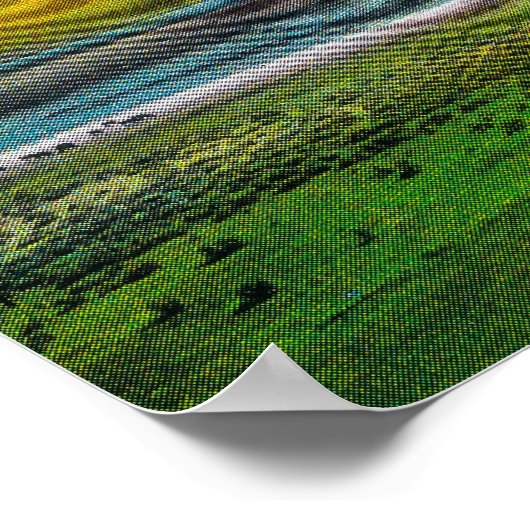 Steamboot Rock, opper Grand Coulee Dam Poster (Hoek)