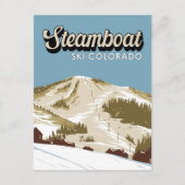 Steamboot Ski Area Winter Colorado  Briefkaart (Voorkant)