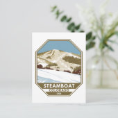 Steamboot Ski Area Winter Colorado Briefkaart (Staand voorkant)