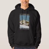 Steamboot Ski Area Winter Colorado  Hoodie (Voorkant)