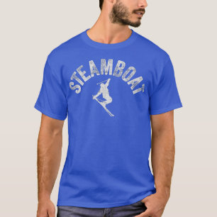 Steamboot Ski Colorado  Skiing Cool Skier T-shirt